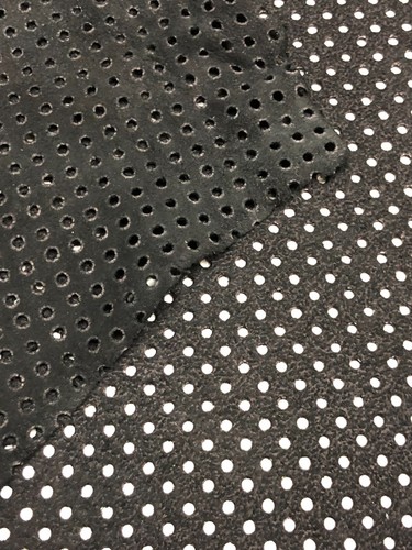 Lambskin Suede Genuine Leather Hide See Through Mesh Black Craft DIY 6 Sq. Ft. - Picture 12 of 13