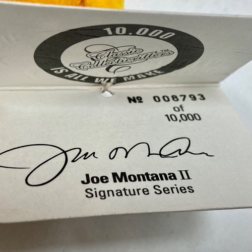 Joe Montana Signature Series Plüschbär limitierte Auflage 8793 Collecticritters 9 Zoll - Bild 4 von 14