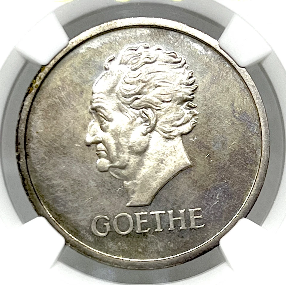 Germany Weimar Republic 1932 J 5 Mark GOETHE Thaler NGC PF 64 PROOF PP TOP POP - Image 3 of 3