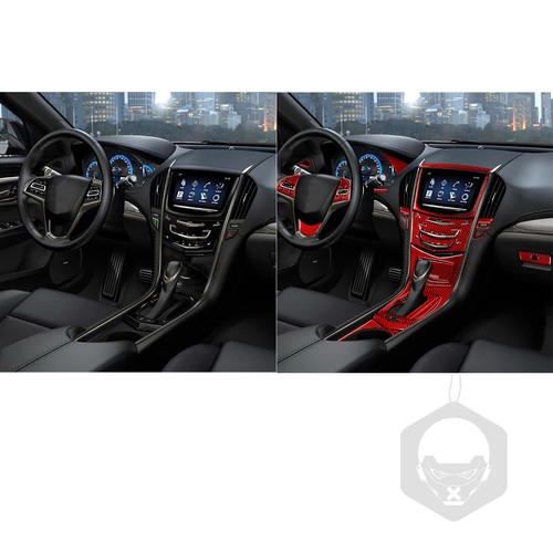 Accesorios para Cadillac ATS 2013-2019 sedán coche fibra de carbono interior engranaje aire - Imagen 3 de 52