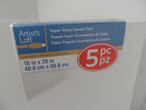 NEU Künstler Loft Leinwand 16" x 20" Super Value Canvas Pack-Packung mit 5 - Bild 3 von 6