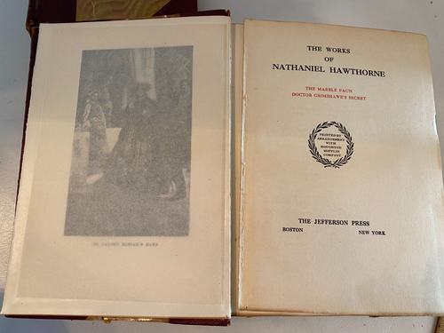 4 Volumes The works of nathaniel hawthorne 1882 & 1904 Jefferson press, HB - Picture 7 of 12