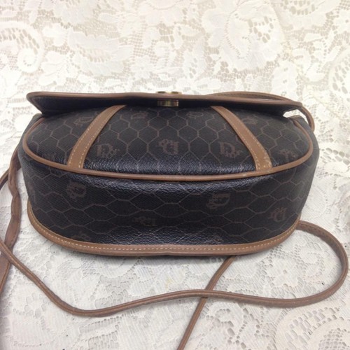 Vintage Christian Dior Coated Canvas Shoulder-Crossbody 8in x 6.5in x 2.5in - Picture 6 of 10