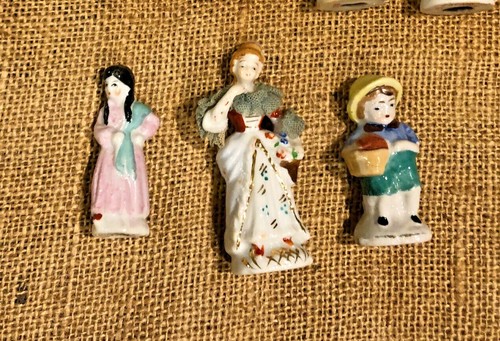 Vintage Porcelain Figurines Japan 1950s Kitsch Miniature Mid Century Big Lot!! - Imagen 4 de 12
