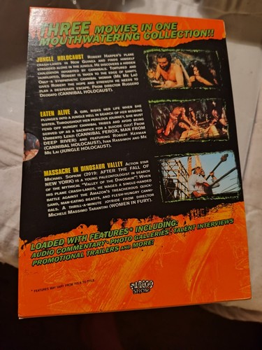 Jungle Horror  3-Disc Set Eaten Alive, Jungle Holocaust, Massacre Dino Valley - Bild 2 von 5