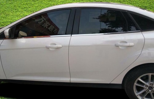 Moldura de ventana de acero cromado para Ford Focus Sedán 2012-2018 decoración 4 piezas - Imagen 4 de 8