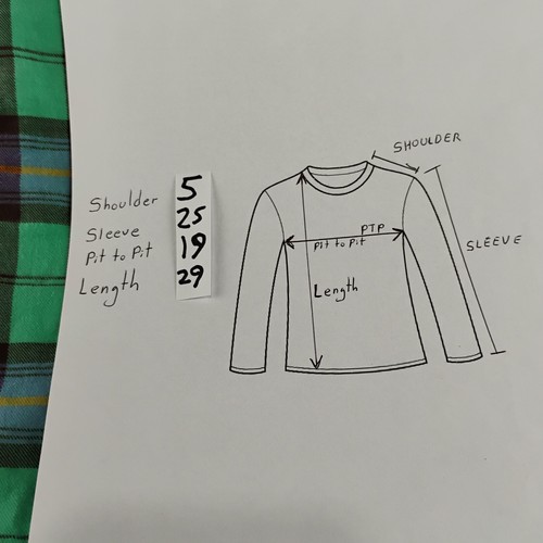Threads for Thought Mens Medium Shirt Green Plaid Button Up Long Sleeve - Picture 4 of 4