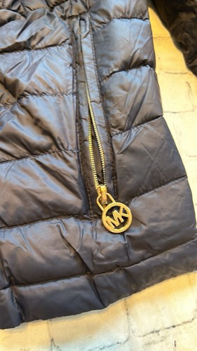 Michael Kors Women’s Sz XS Navy Down Filled Packable Jacket Coat GUC - Picture 6 of 6