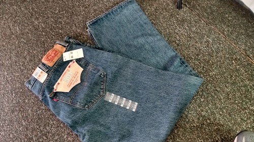 Vintage Levi's 501 Jeans 2008 Mens 40x32 Button Fly Straight Leg Blue Jeans - Picture 2 of 11