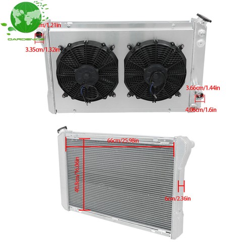 3 Row Radiator Shroud Fan For 1982-1992 Chevy Camaro Pontiac Firebird 5.0L 5.7L - Bild 8 von 14