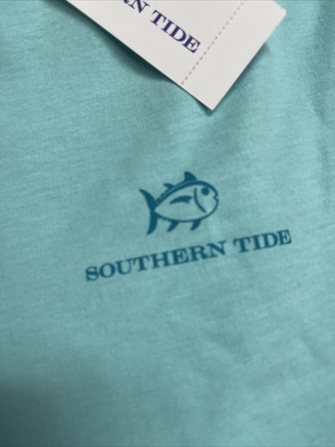 Neu mit Etikett Gr. XL Southern Tide Aqua Herren Skipjack Baumwolle LS Shirt T-Shirt - Bild 4 von 7