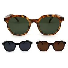 Unisex Retro Vintage Plastic Horn Rim Hipster Sunglasses