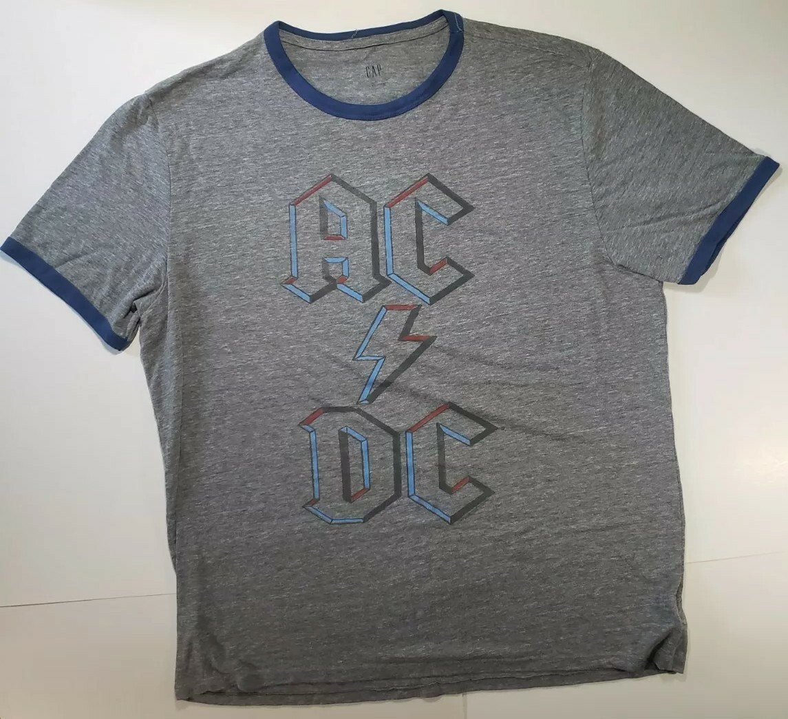 Gap AC/DC ACDC Logo Mens XL Hard Rock N Roll Soft… - image 1