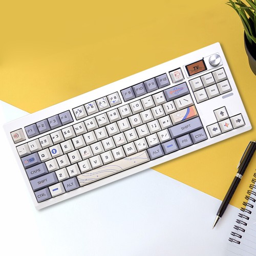 GMK87 Mechanical Keyboard Kit Gaming Keyboard Hotswap for Win/Mac (White) - Zdjęcie 1 z 10