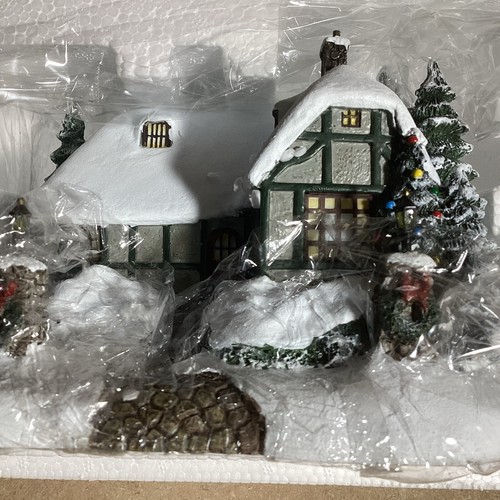 2002 HAWTHORNE VILLAGE "CHRISTMAS COTTAGE" Thomas Kinkade's Village Weihnachten... - Bild 2 von 2