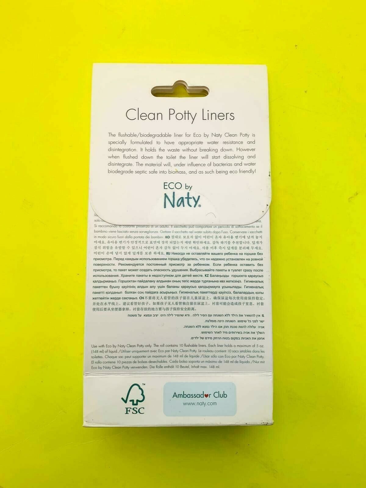 Clean Flush Flushable Potty Liners