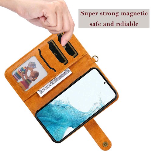 For Samsung S24 S23 S22 S21 S20 S10 S9 Detachable Wallet Flip Leather Case Cover - Picture 7 of 52
