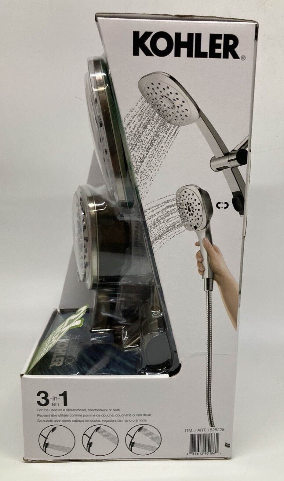 Kohler 3 in 1 Multifunction Shower Head Combo Kit Docking 4 Sprays 885612951861 eBay