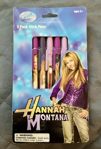 Disney’s HANNAH MONTANA 5 Pack Stick Pens NATIONAL DESIGN #7700D FREE SHIPN 📦 - Picture 8 of 12