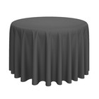 Round Wedding Banquet Polyester Fabric Tablecloth