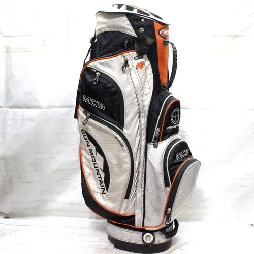 Sun Mountain Cart Black Orange White Golf Bag with 15-way Dividers No Rain Cover