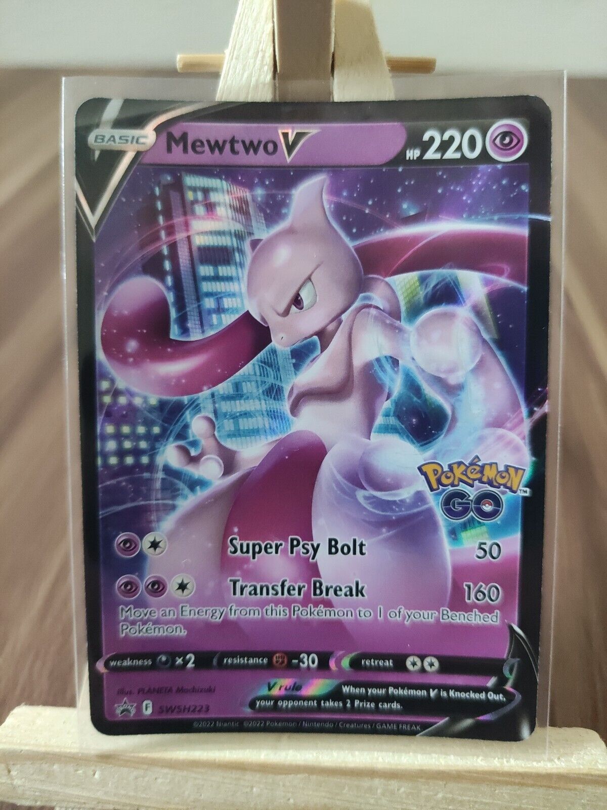 Mewtwo V SWSH223 PROMO Pokemon Go Pokemon TCG Online Digital Card PTCGO