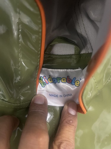 Kidorable dinosaurs Raincoat lined waterproof coat with packets and hood Sz 4t - Picture 4 of 5