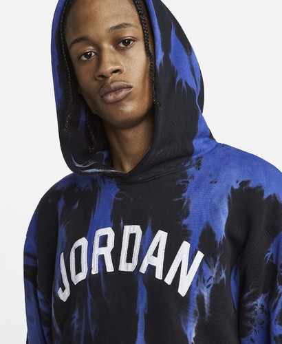 NIKE JORDAN SPORT DNA MEN STATEMENT TIE DYE FLEECE PULLOVER HOODIE S, DJ0225-432 - Picture 9 of 12