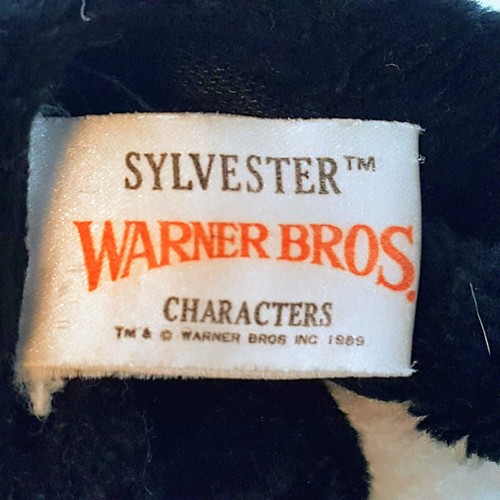 Vtg 1989 Warner Bros Looney Tunes Sylvester Cat Plush Hand Puppet Mighty Star - Picture 6 of 13