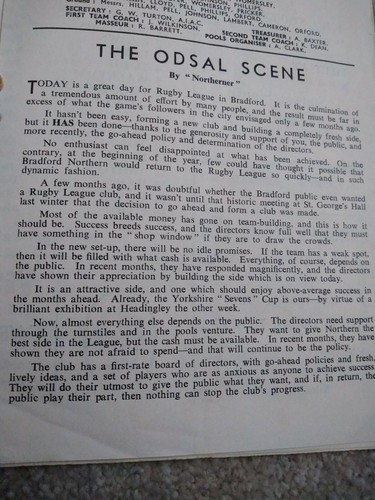 Bradford Northern V Hull K R Grand Opening Programme 1964 Odsal Stadium - 第 4/6 張圖片