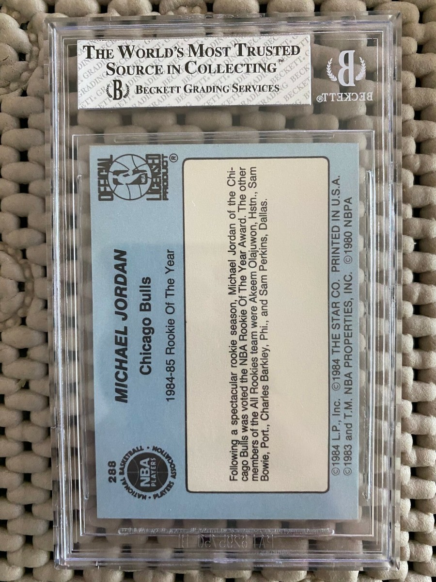 1984-85 Star #288 Michael Jordan - Rookie of the Year - BGS