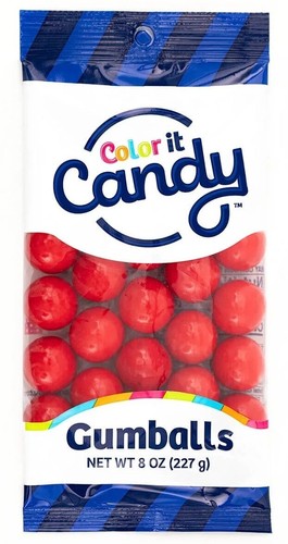 Bubble Gum Gumball Vending Party Gum ball Candy Green Bulk Red Blue Color - Picture 53 of 53