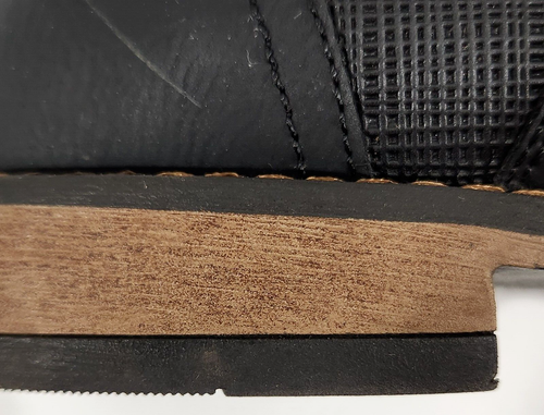 Zapatos de vestir Perry Ellis Portfolio Thom para hombre talla 8 cuero Oxford negro con cordones - Imagen 13 de 13