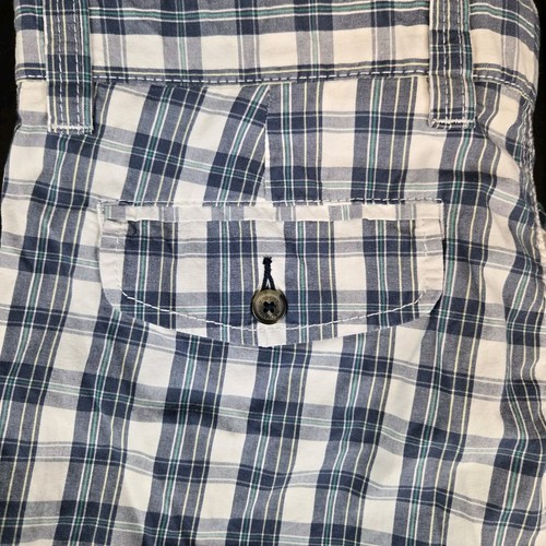 Tommy Hilfiger Mens Shorts Size 36 Blue Multicolor Plaid Cotton Chino - Picture 7 of 17
