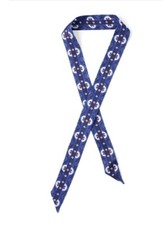 NWT ECHO Foulard Silk Mini Blue SCARF E16