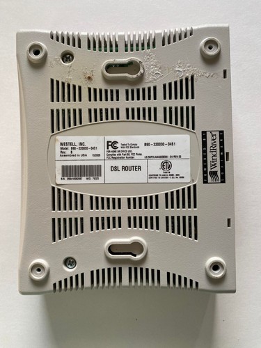 WESTELL Model 2200 DSL Router ( No Charger ) Model: B90-220030-04S1 Home GOOD - Picture 5 of 11