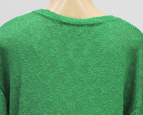United States Sweaters Women's Short Sleeve Pullover Sweater Green Size L - Picture 7 of 7