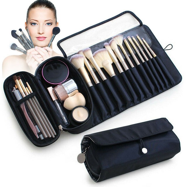 Makeup Bag Cosmetics Brush Case Organizer Storage Box Travel Roll Up Pouch Gift Makeup Bag Cosmetics Brush Case Organizer Storage Box Travel Roll Up Pouch Gift