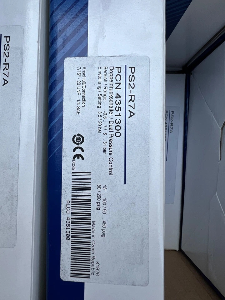 Emerson ,Alco Controls PS2-R7A , PCN 4351300 Dual pressure Control - Image 4 of 4