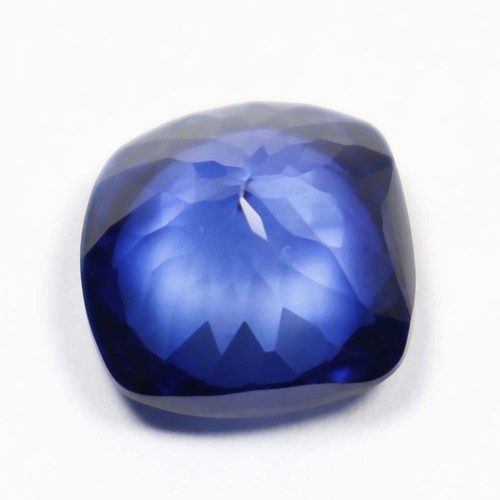 Piedra preciosa suelta corte certificado GIE zafiro azul natural facetado 6,55 quilates 1107 - Imagen 9 de 9