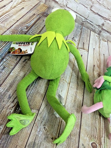 HTF 2003 musical Peppa Pig and Muppets wanted kermit plush toy collectable - Picture 5 of 6