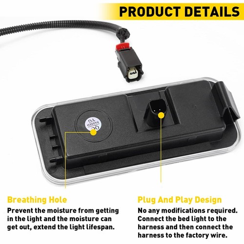 2* LED Bed Lighting Replace Kit For 2020 2021 Toyota 2022 Tacoma Car Accessories - Picture 7 of 12