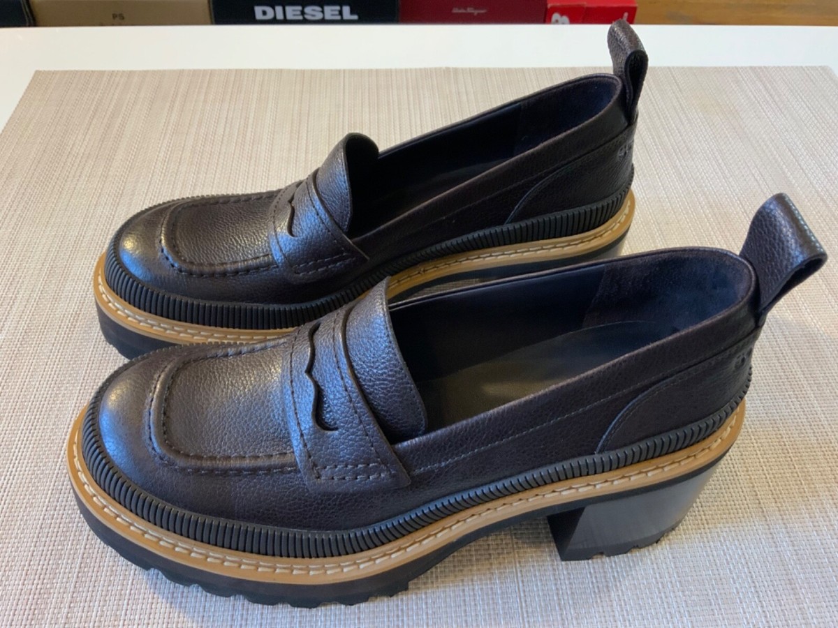 【See by Chloé】Mahalia Leather shoes 37 See By Chloé Women's Mahalia Leather Heeled Shoes - Dark