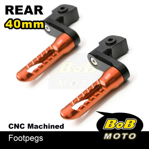 Billet BOB Rear Foot Pegs 4cm Adjustable For Suzuki GSX 600 F Katana 88-08 06 07 - Foto 13 di 15