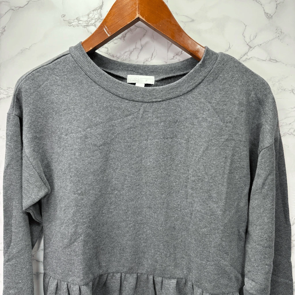 VETEMENTS Felpa donna Peplum 14th & Union taglia S nuova # G821