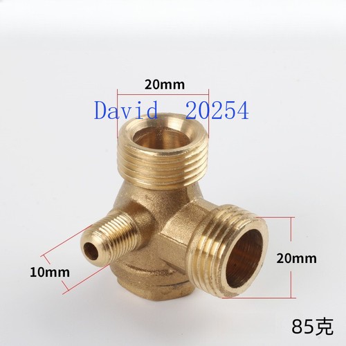 2pc Air compressor air pump piston fittings pure copper check valve three core - Picture 8 of 9