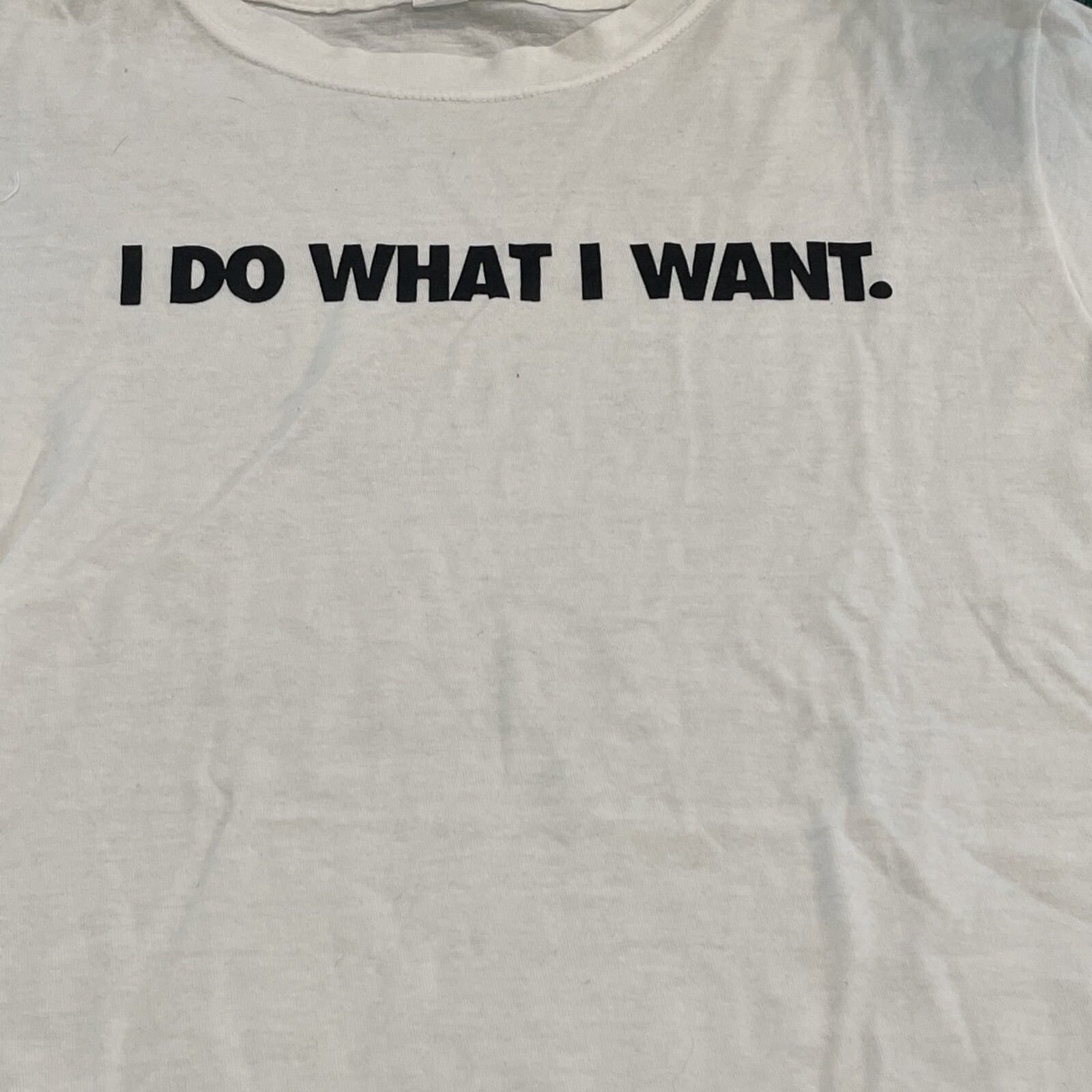 I Do What I Want. Men Size XL Tultex White - image 2