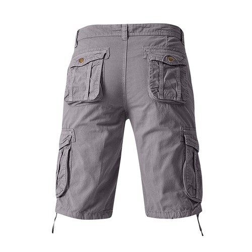 Summer Men's Loose Cargo Shorts Men's Multi Pocket Solid Color Casual Shorts - Bild 9 von 36