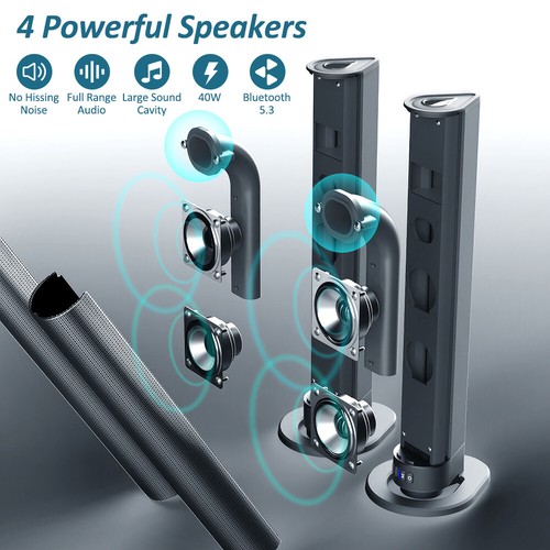 Bluetooth 5.3 Soundbar 3D-Stereo TV Sound System Heimkino Lautsprecher Wireless - Bild 3 von 15