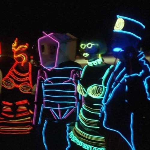 Zitrades El Wire Blue Super Bright Portable El Wires Kits Electroluminescent NYC - Picture 2 of 18